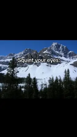 Squint your eyes