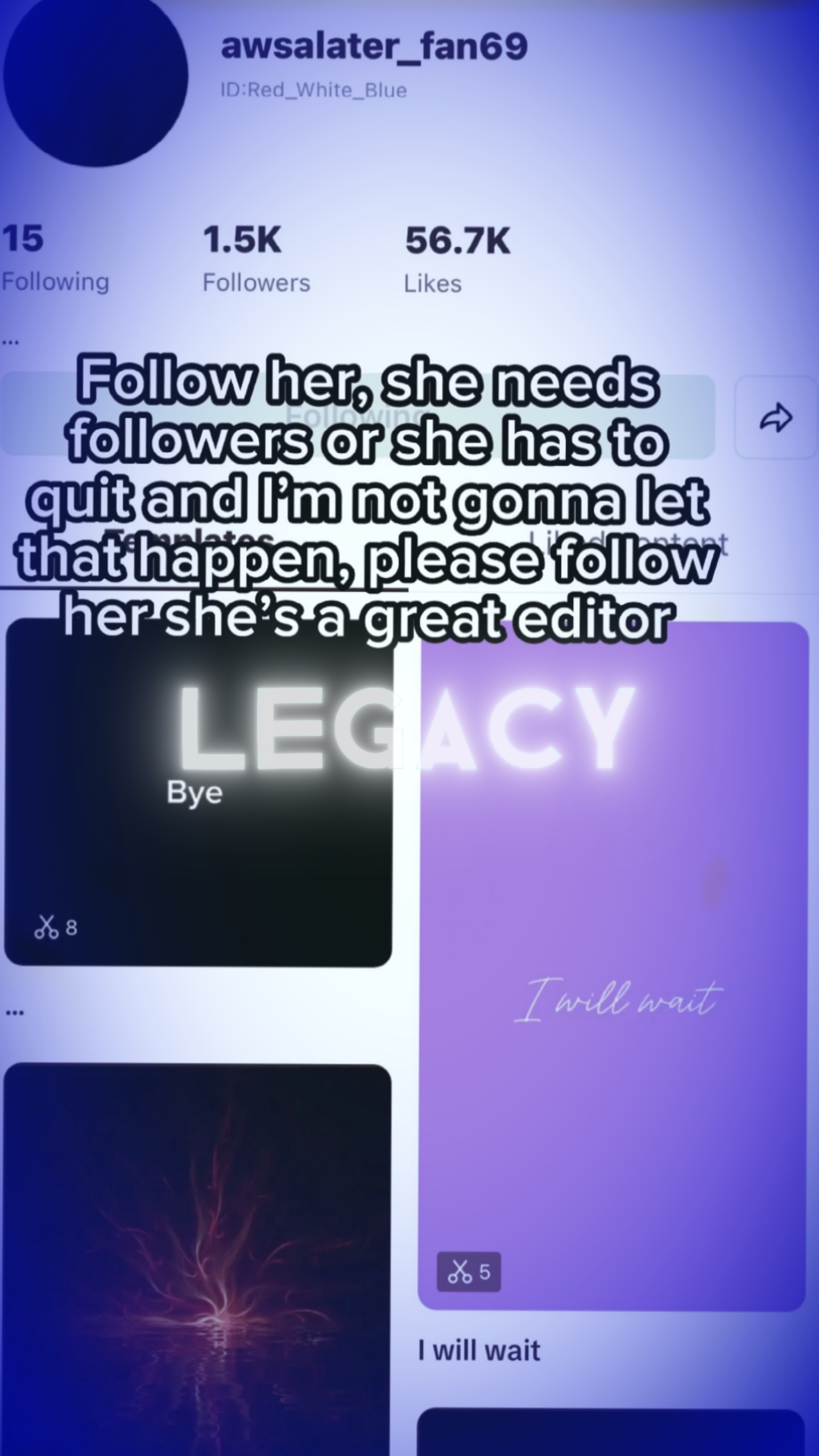 Please follow her