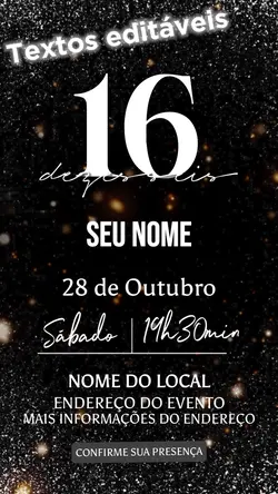 Convite aniversário