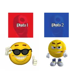 Happy vs mad emojis