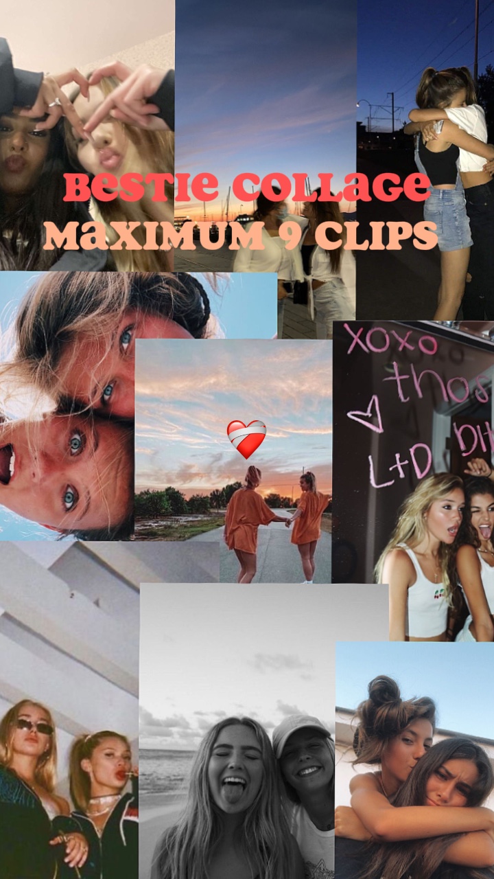 Collage de mejores amigas 
