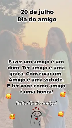 Feliz dia do amigo