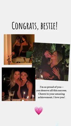 Congrats, bestie! 