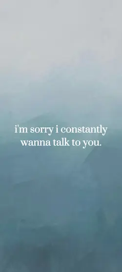 i'm sorry 