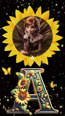 Letter-A Sunflower