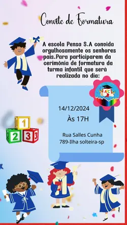 Convite de formatura