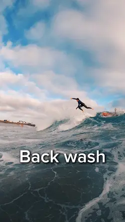 Back wash surfing 