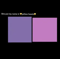 She put my name in💛