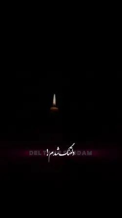 دلتنگ شدم ؟ نمیدانم!