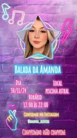 convite balada