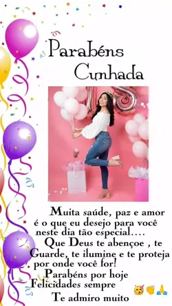 parabéns cunhada