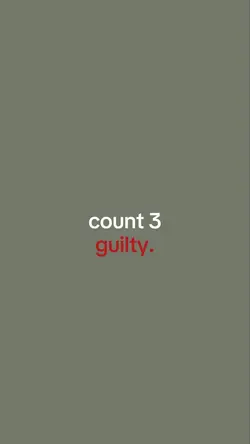 guilty.