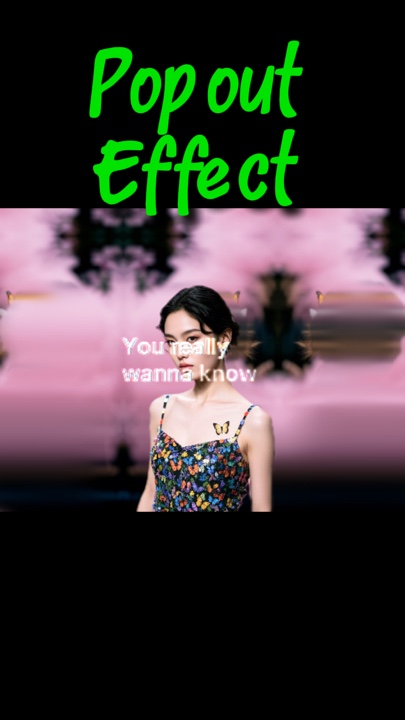Effet pop-out 