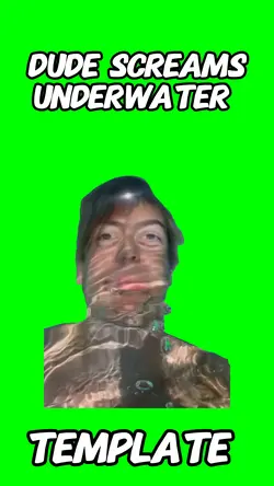Underwater guy screa