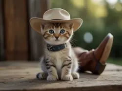 Cowboy kitten