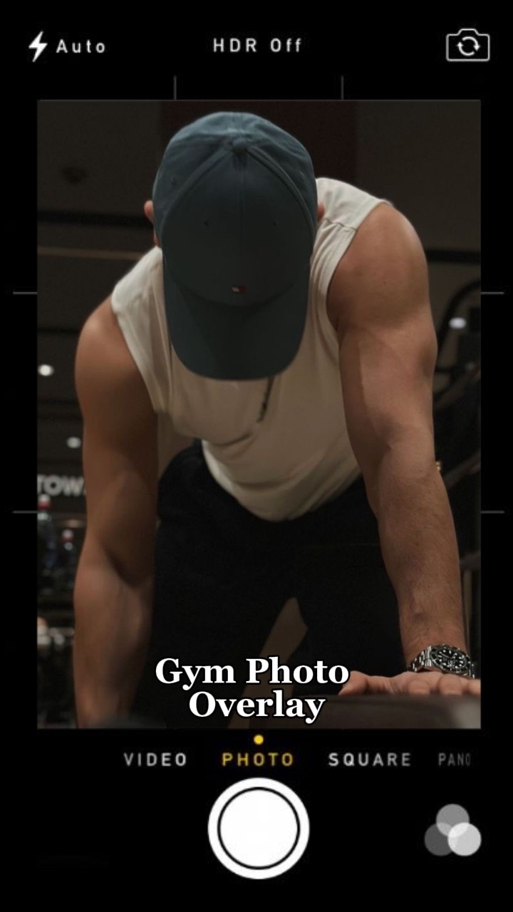 Gym photo overlay 
