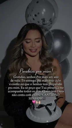Parabéns pra mim