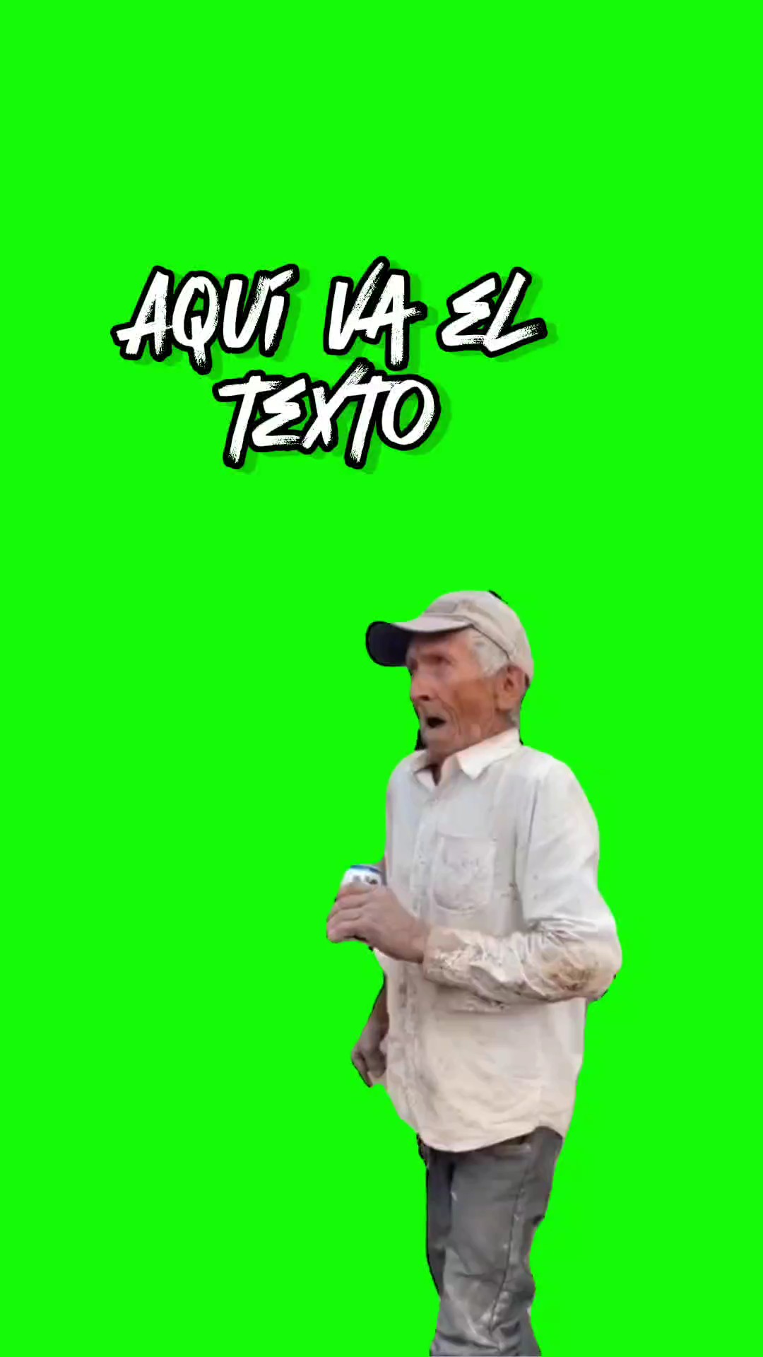 Viejito gritando
