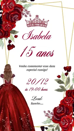 Convite 15 anos