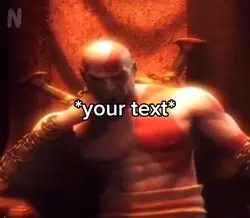 Kratos on throne