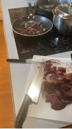 Cooking for the dogs