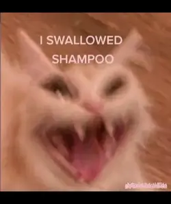 I swallowed shampoo😰