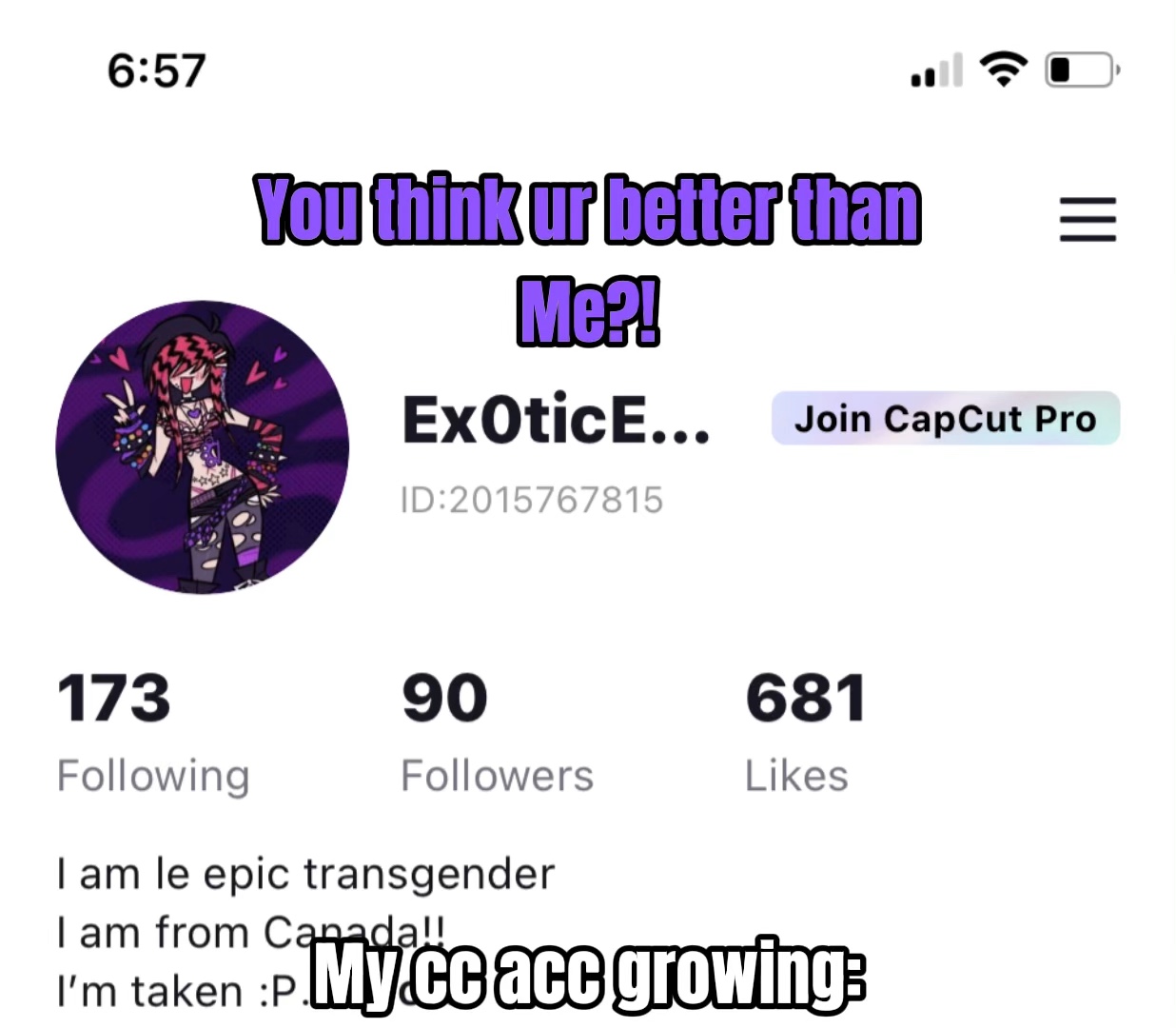 I ain’t showin the