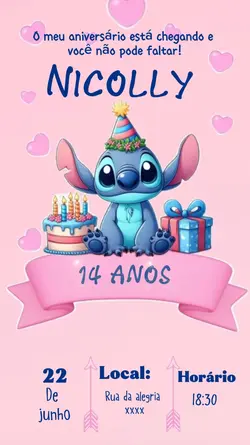 aniversário stitch 