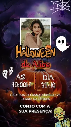 Convite halloween