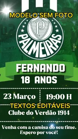 Convite Palmeiras