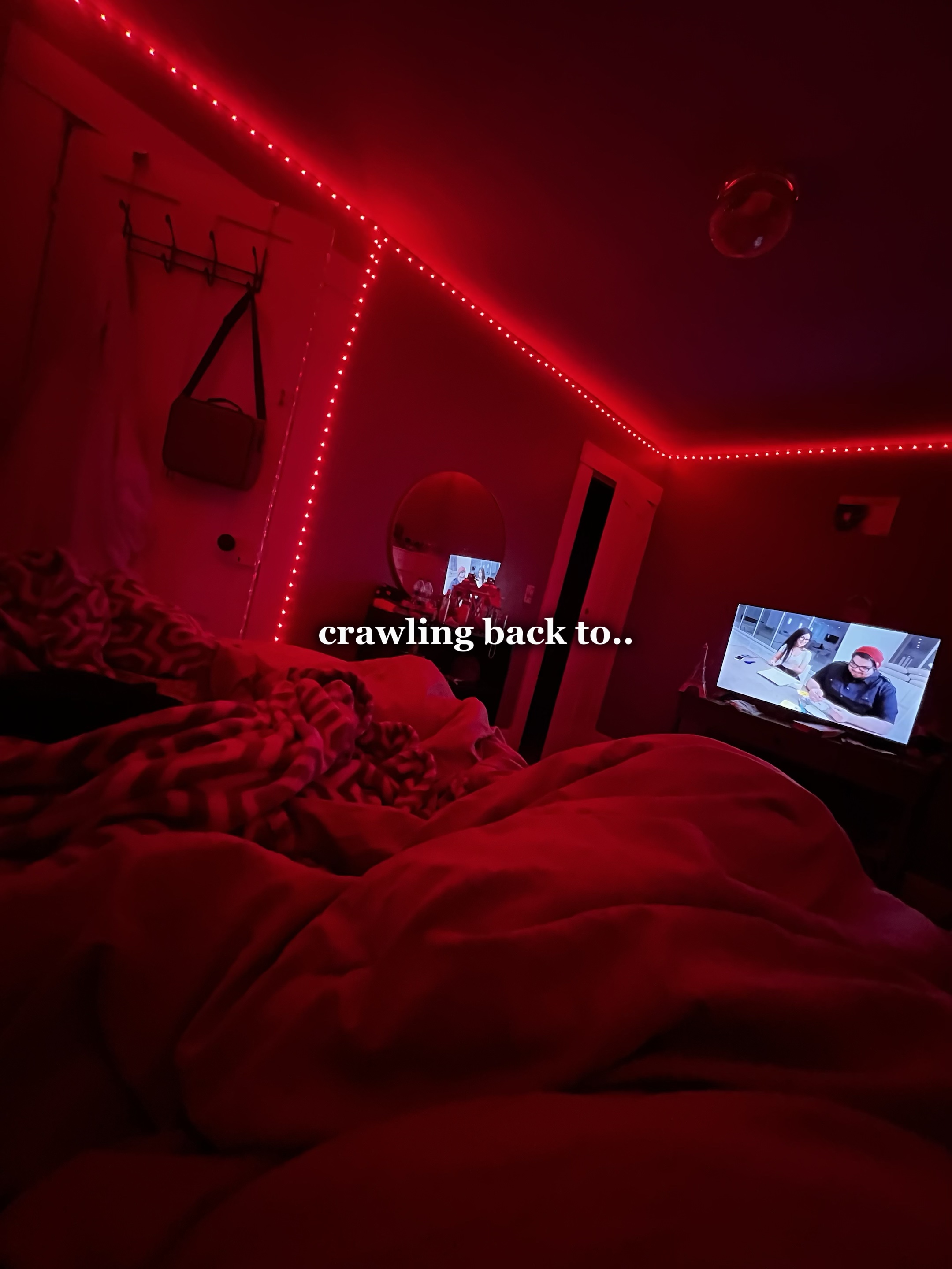crawling back.