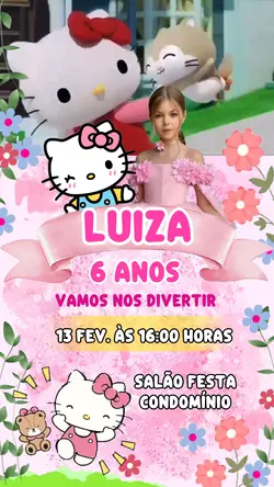 Convite Hello kitty