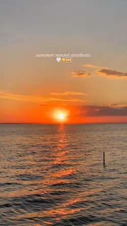 Summer sunset video