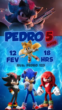 CONVITE SONIC 3