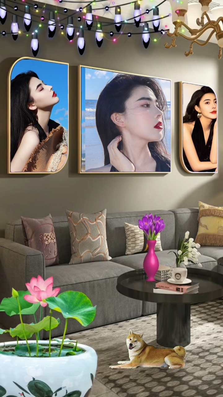 photo wall template