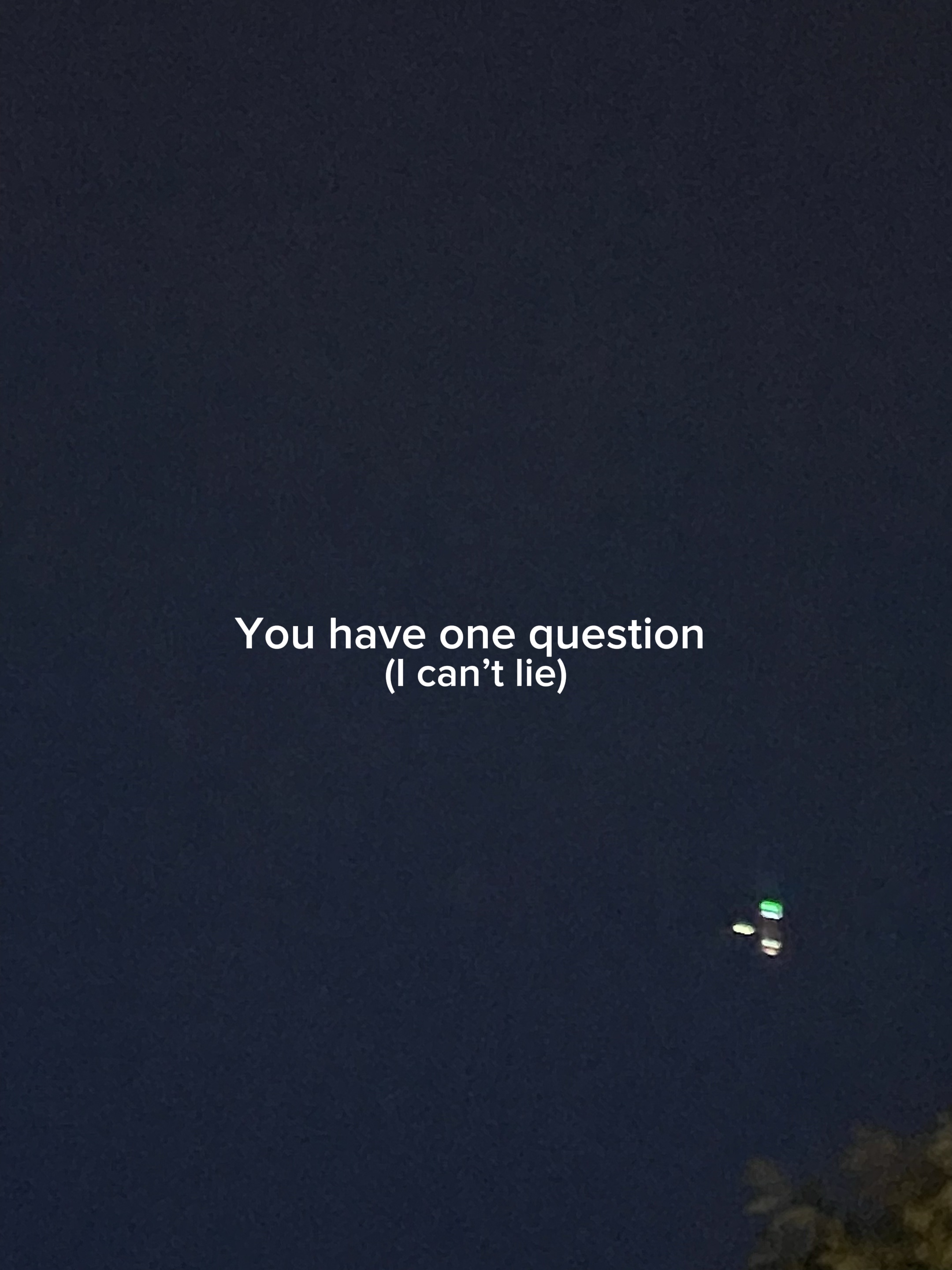 One question 