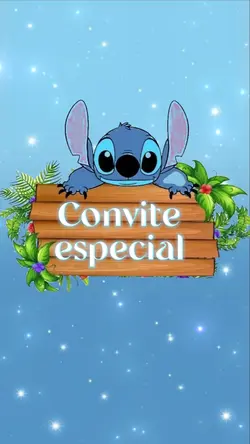 convite do STITCH 