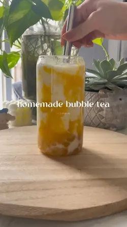 homemade bubble te