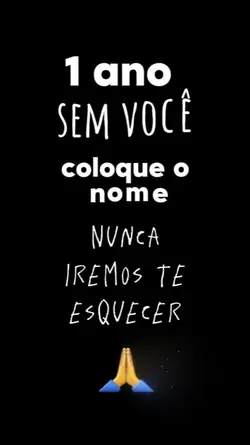 1 ano sem você 