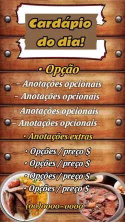 CARDÁPIO DO DIA 