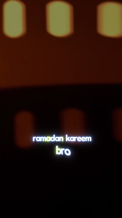 Ramadan Kareem bro