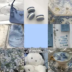 White and blue ⚪️🔵