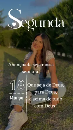 Abençoada semana!
