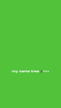 name tree🎄