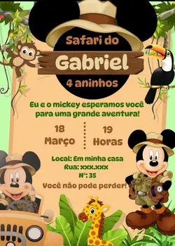Convite Mickey