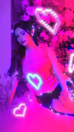 Shining pink blue