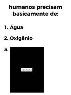 humanos precisam de