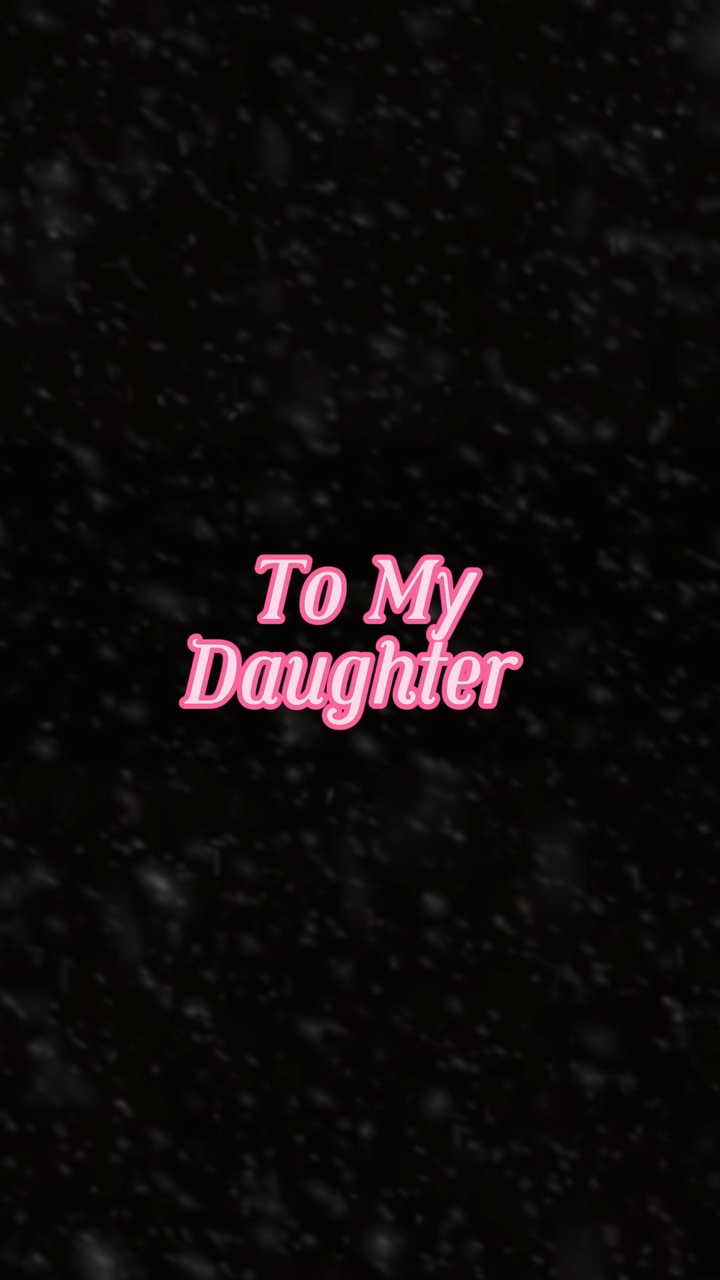 À ma fille 