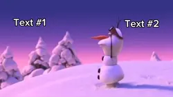 Olaf text edit