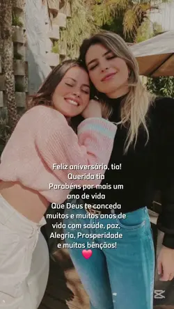 Parabéns tia 